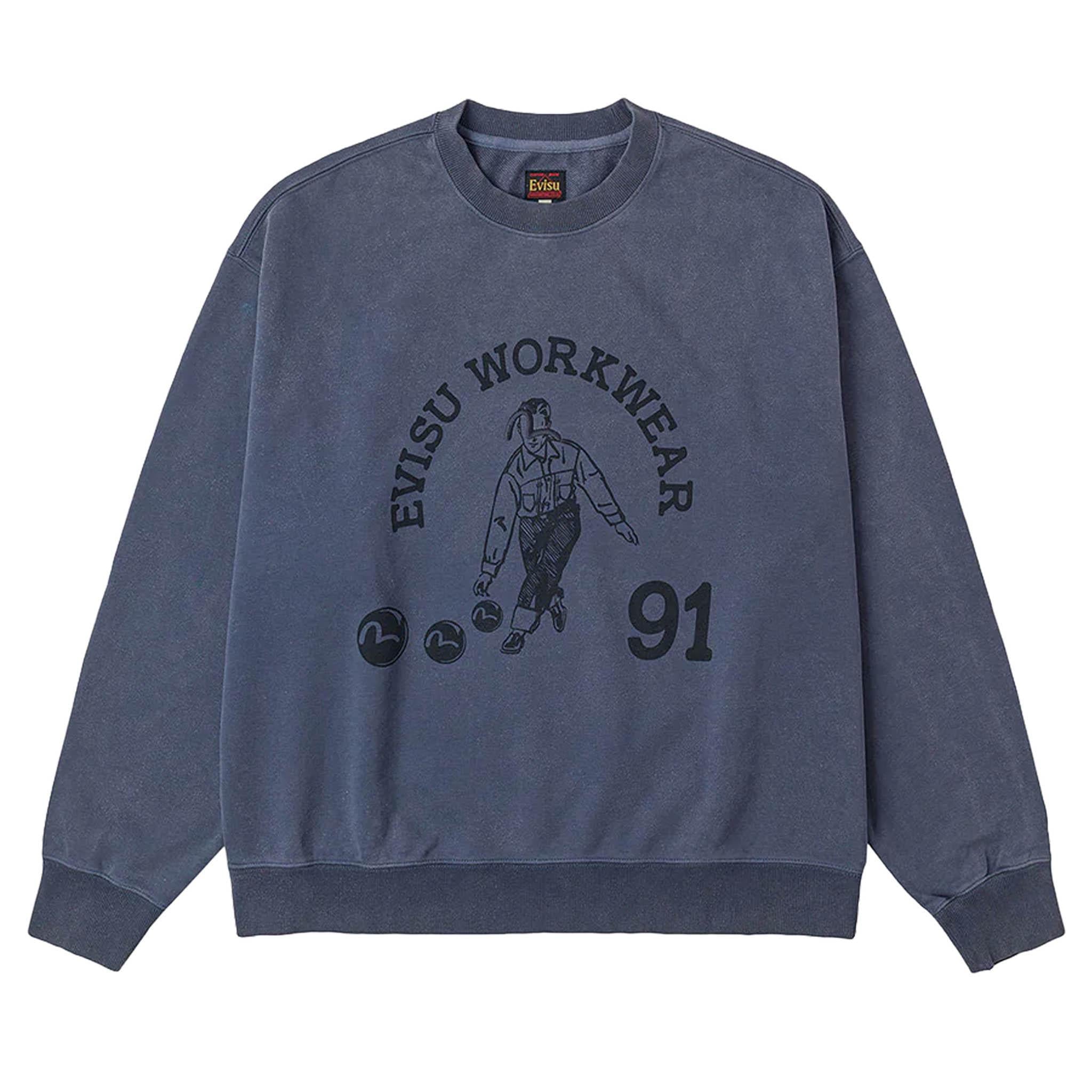Evisu Heavy Washed Workwear Sweatshirt in NavySweatshirtsEvisuDPUS Designer Outlet2000292311042SEvisu Heavy Washed Workwear Sweatshirt in Navy