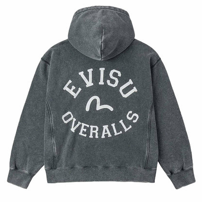 Evisu Heavy Weight Rib Panel Hoodie in Light GreyHoodies & Zip - UpsEvisuDPUS Designer Outlet2000292305041SEvisu Heavy Weight Rib Panel Hoodie in Light Grey