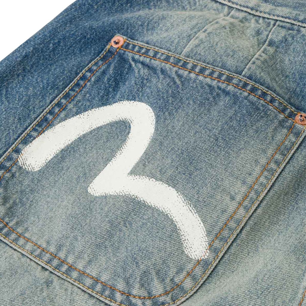 Evisu Ht, Fabric Patch Denim ShortsEvisuDPUS Designer Outlet2000305470094Light Tone Indigo28Evisu Ht, Fabric Patch Denim Shorts