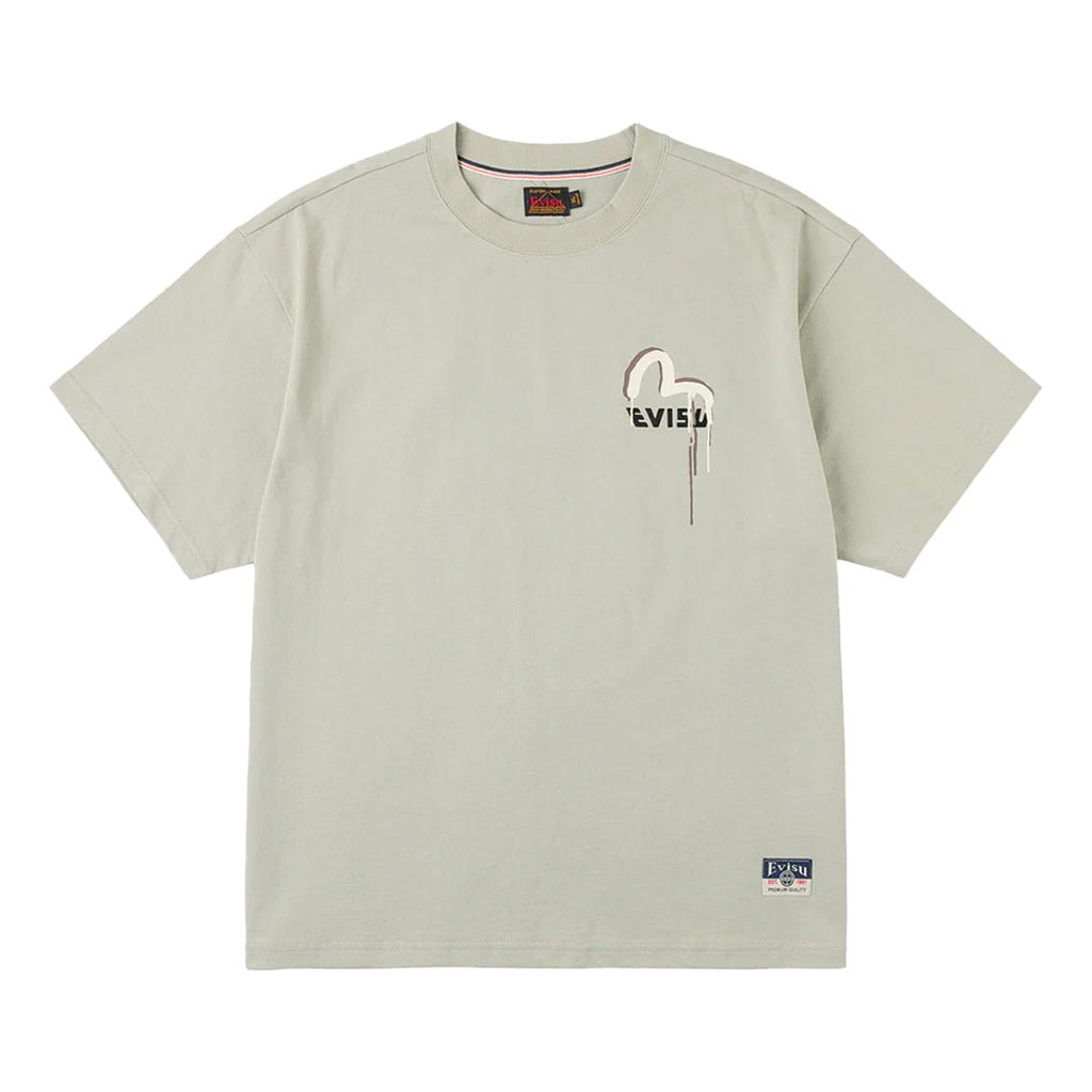Evisu Ht, Graffiti Printed Ss TeeT-ShirtEvisuDPUS Designer Outlet2000305500043GreySEvisu Ht, Graffiti Printed Ss Tee