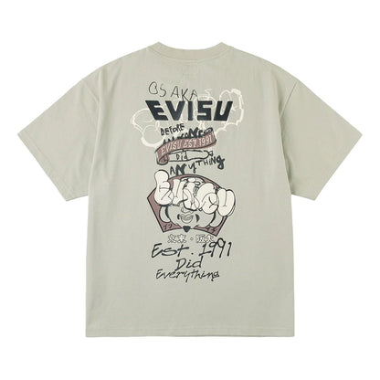 Evisu Ht, Graffiti Printed Ss TeeT-ShirtEvisuDPUS Designer Outlet2000305500043GreySEvisu Ht, Graffiti Printed Ss Tee