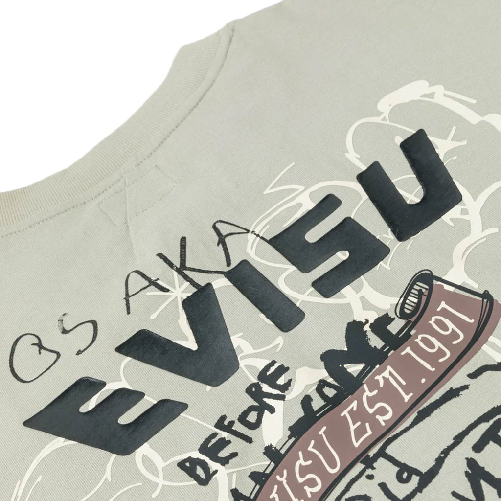 Evisu Ht, Graffiti Printed Ss TeeT-ShirtEvisuDPUS Designer Outlet2000305500043GreySEvisu Ht, Graffiti Printed Ss Tee