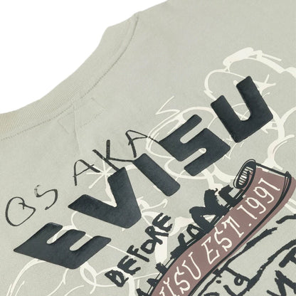 Evisu Ht, Graffiti Printed Ss TeeT-ShirtEvisuDPUS Designer Outlet2000305500043GreySEvisu Ht, Graffiti Printed Ss Tee