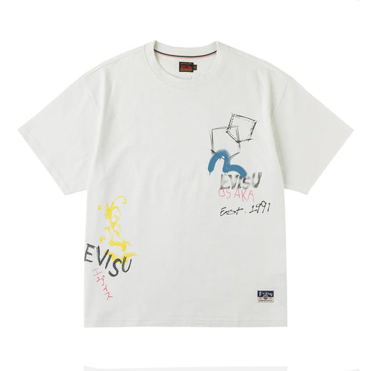 Evisu Ht, Hand-Drawn Multi-Pocket & Daicock Printed Ss TeeEvisuDPUS Designer Outlet2000305503044EcruSEvisu Ht, Hand-Drawn Multi-Pocket & Daicock Printed Ss Tee