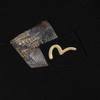 Evisu Ht, Japanese Kite Printed Sweatshirt W/ Brocade PocketSweatshirtsEvisuDPUS Designer Outlet2000305478045BlackSEvisu Ht, Japanese Kite Printed Sweatshirt W/ Brocade Pocket