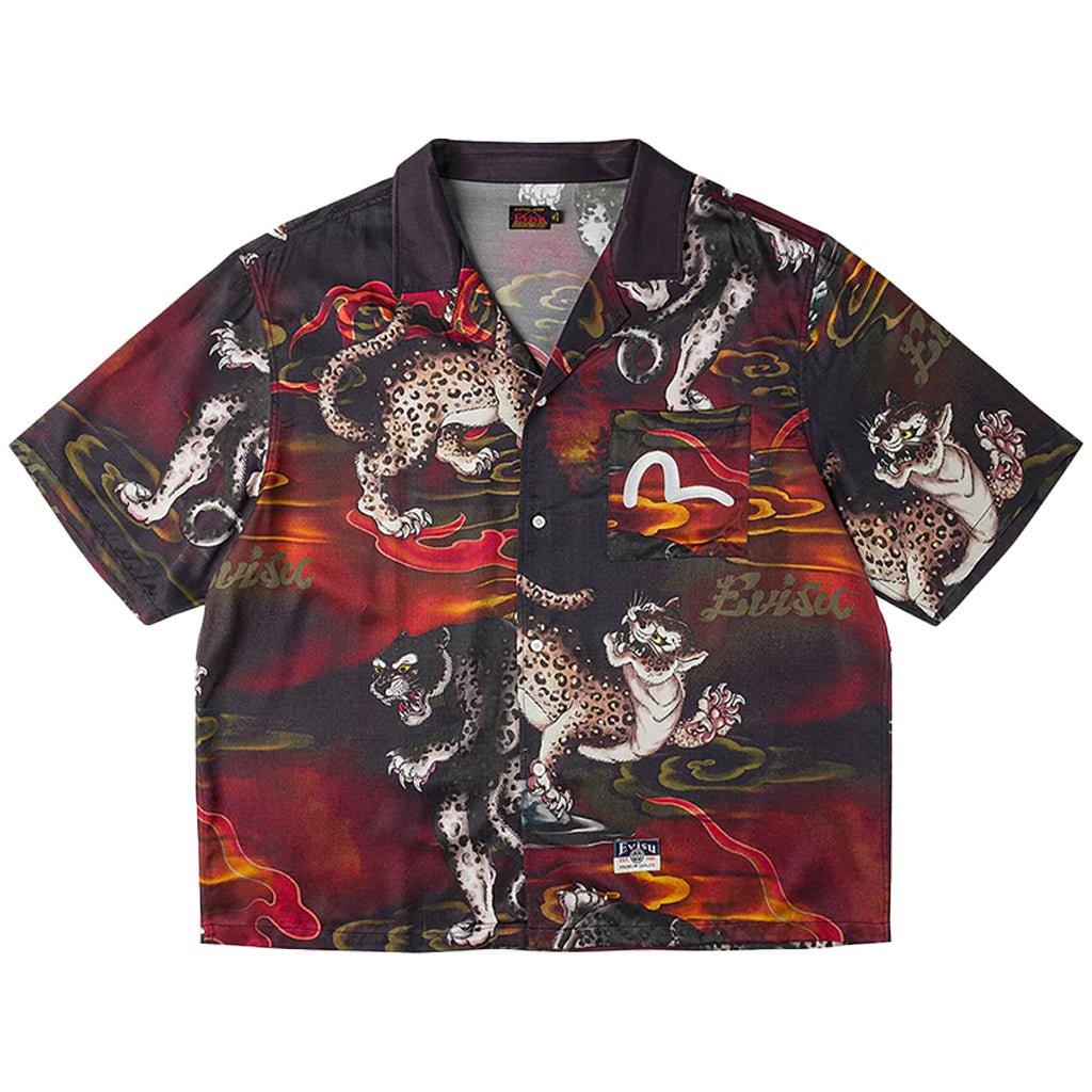 Evisu Ht, Leopard Aop Ss ShirtEvisuDPUS Designer Outlet2000305456043Allover BlackSEvisu Ht, Leopard Aop Ss Shirt