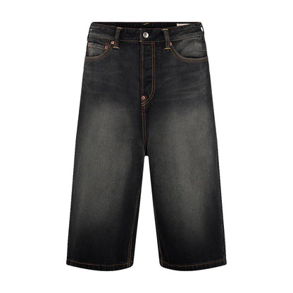 Evisu Ht, Seagull & Claw Marks Emb. Pocket Denim ShortsEvisuDPUS Designer Outlet2000305469098Dark Tone Black Denim28Evisu Ht, Seagull & Claw Marks Emb. Pocket Denim Shorts