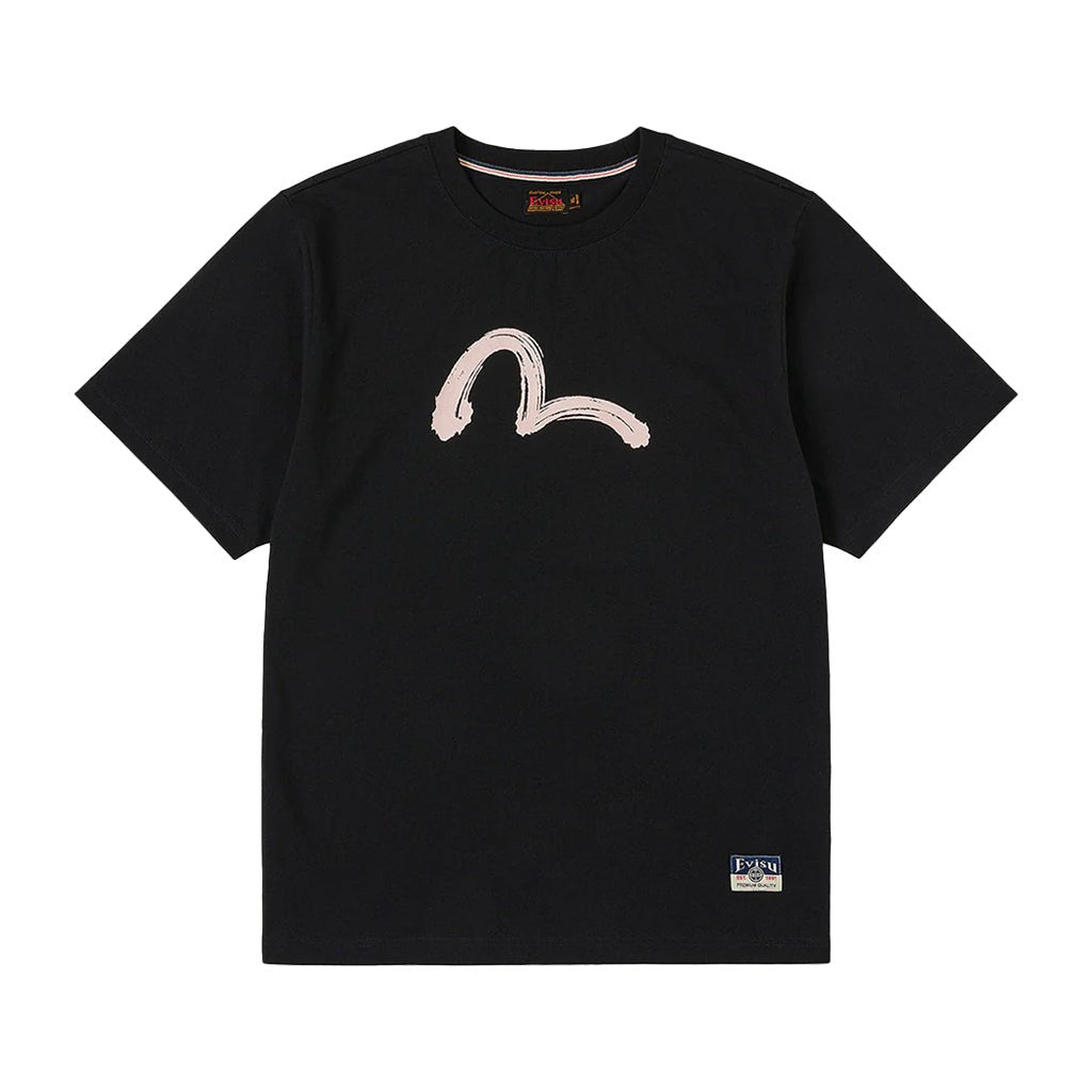 Evisu Ht,Hand Brush Seagull Printed Ss TeeEvisuDPUS Designer Outlet2000305484046BlackSEvisu Ht,Hand Brush Seagull Printed Ss Tee