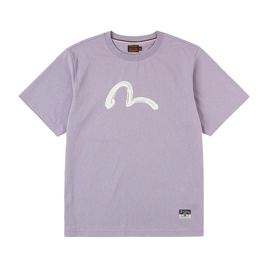 Evisu Ht,Hand Brush Seagull Printed Ss TeeEvisuDPUS Designer Outlet2000305485043Dusty PurpleSEvisu Ht,Hand Brush Seagull Printed Ss Tee
