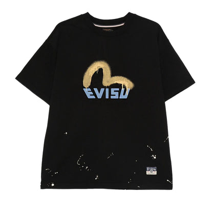 Evisu Logo Printed T-Shirt in BlackT-ShirtsDPUS Designer OutletDPUS Designer Outlet2000292265048SEvisu Logo Printed T-Shirt in Black