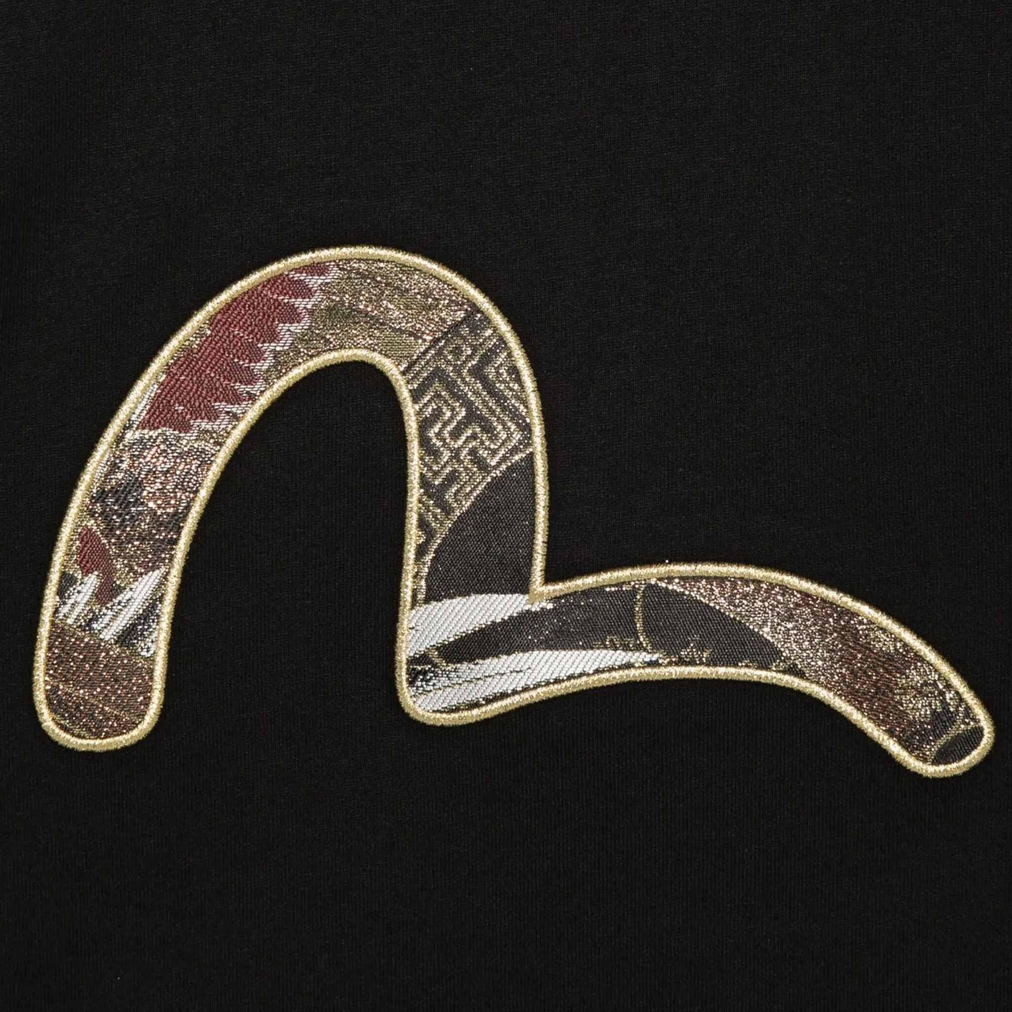 Evisu Seagull Brocade Applique T-Shirt in BlackT-ShirtsDPUS Designer OutletDPUS Designer Outlet2000292271049SEvisu Seagull Brocade Applique T-Shirt in Black