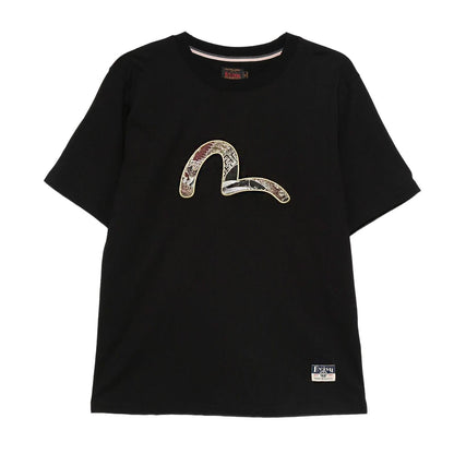 Evisu Seagull Brocade Applique T-Shirt in BlackT-ShirtsDPUS Designer OutletDPUS Designer Outlet2000292271049SEvisu Seagull Brocade Applique T-Shirt in Black