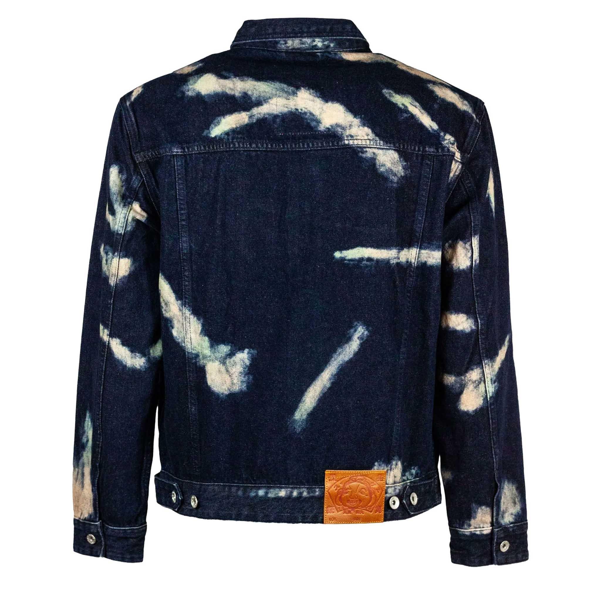 Evisu Tie - Dye Denim Jacket W/ Printed Seagull in IndigoCoats & JacketsEvisuDPUS Designer Outlet2000292253045SEvisu Tie - Dye Denim Jacket W/ Printed Seagull in Indigo