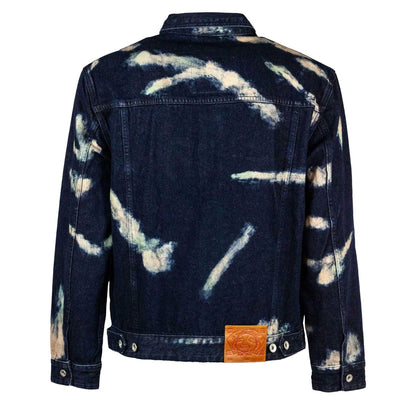 Evisu Tie - Dye Denim Jacket W/ Printed Seagull in IndigoCoats & JacketsEvisuDPUS Designer Outlet2000292253045SEvisu Tie - Dye Denim Jacket W/ Printed Seagull in Indigo