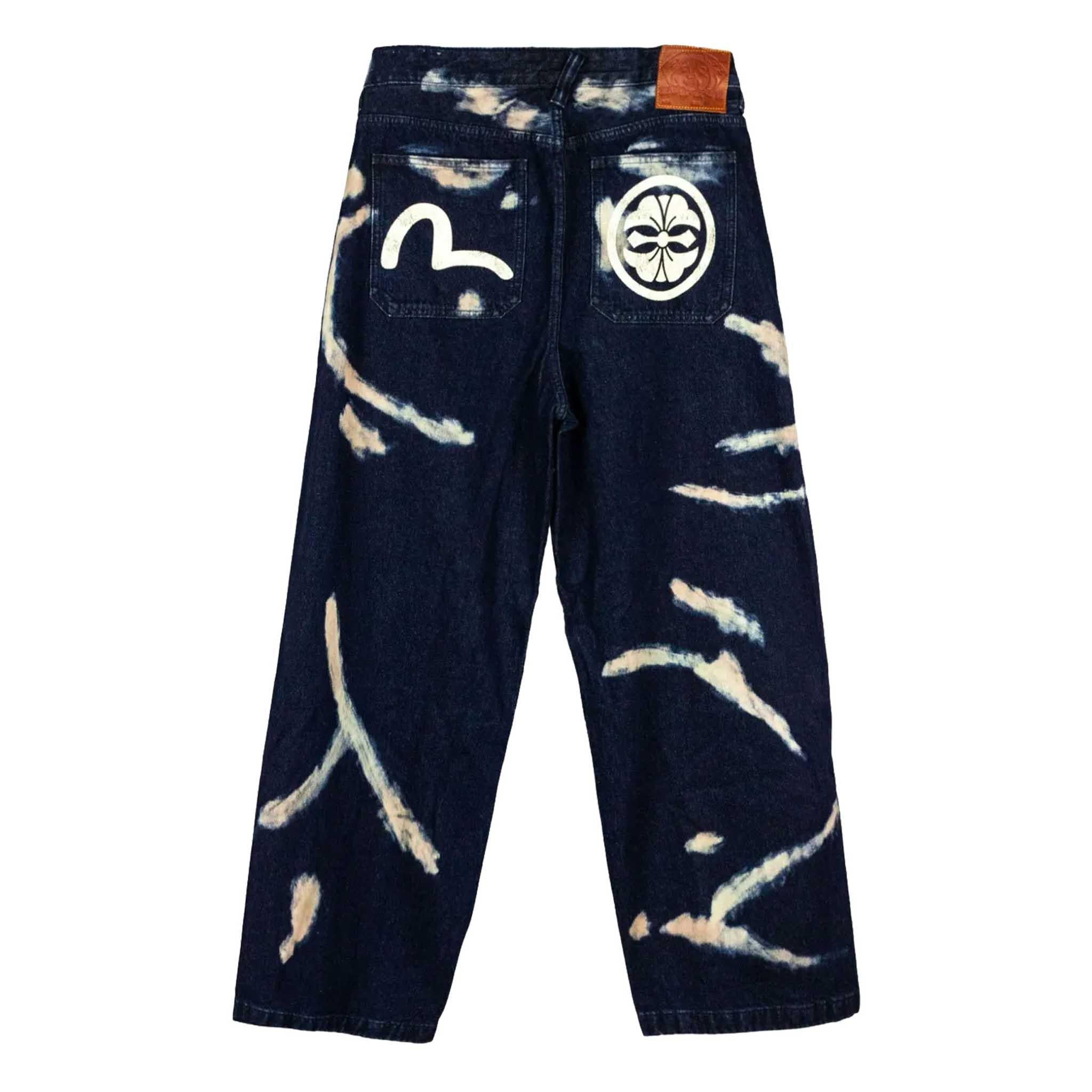 Evisu Tie - Dye Jeans W/ Printed Seagull in IndigoTrousersEvisuDPUS Designer Outlet200029225911530Evisu Tie - Dye Jeans W/ Printed Seagull in Indigo