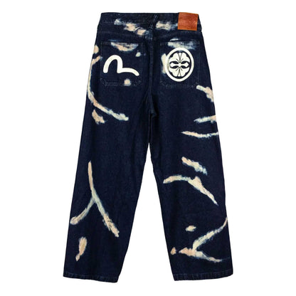 Evisu Tie - Dye Jeans W/ Printed Seagull in IndigoTrousersEvisuDPUS Designer Outlet200029225911530Evisu Tie - Dye Jeans W/ Printed Seagull in Indigo