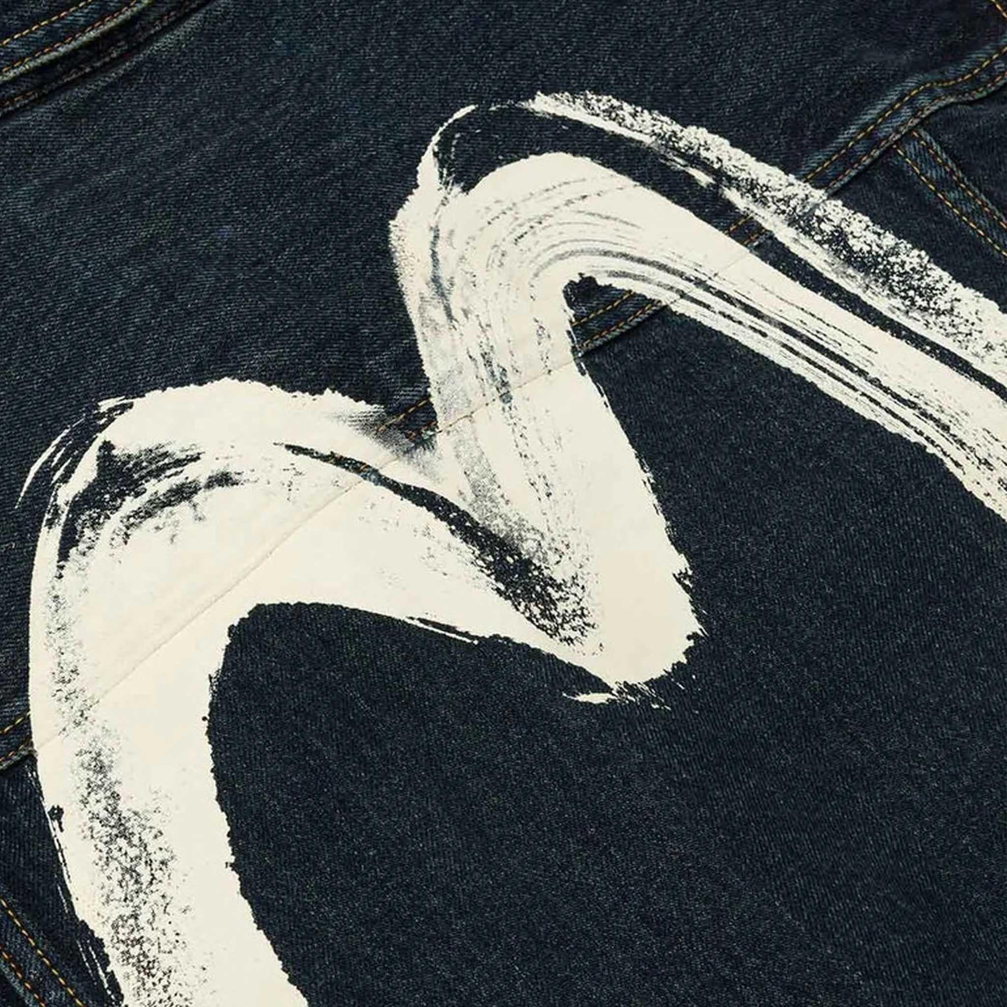 Evisu Washed Denim Jacket W/ Printed Daicock in IndigoCoats & JacketsDPUS Designer OutletDPUS Designer Outlet2000292251041SEvisu Washed Denim Jacket W/ Printed Daicock in Indigo