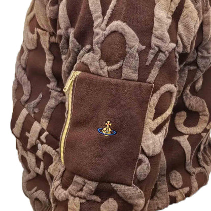[Vivienne Westwood] Nicola Logomania Bomber Jacket in Brown