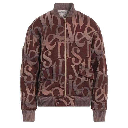 [Vivienne Westwood] Nicola Logomania Bomber Jacket in Brown