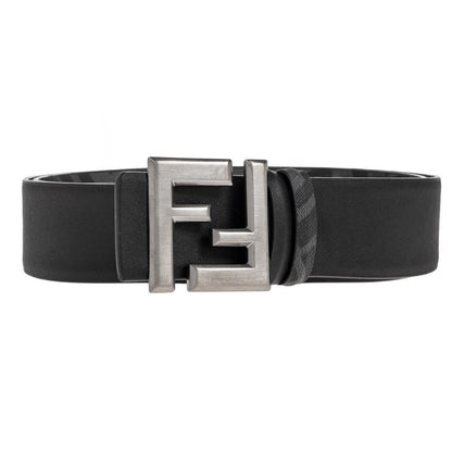 Fendi FF Square Reversible Belt in Grey & BlackBeltsFendiDPUS Designer Outlet805505209452395 cmFendi FF Square Reversible Belt in Grey & Black