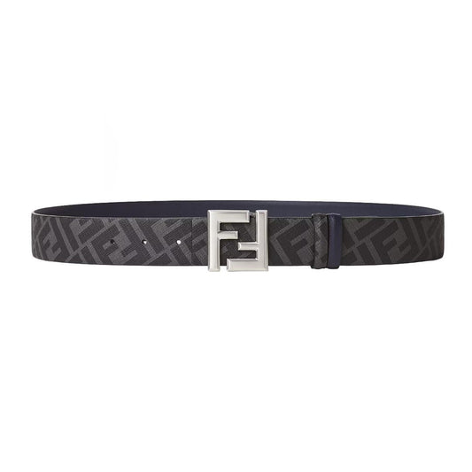 Fendi FF Square Reversible Belt in Grey & BlueBeltsFendiDPUS Designer Outlet805505209453095 cmFendi FF Square Reversible Belt in Grey & Blue