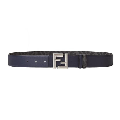 Fendi FF Square Reversible Belt in Grey & BlueBeltsFendiDPUS Designer Outlet805505209453095 cmFendi FF Square Reversible Belt in Grey & Blue