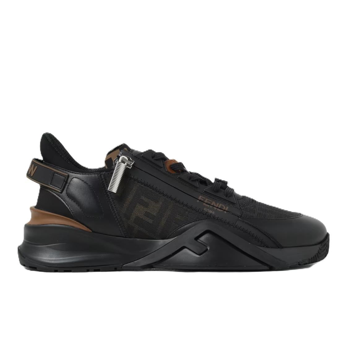 Fendi Flow Sneakers in Black & BrownShoesFendiDPUS Designer Outlet80577129912348Fendi Flow Sneakers in Black & Brown