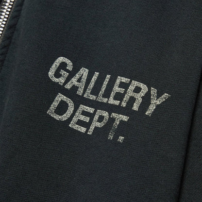 Gallery Dept. Contrast Panel Zipped Hooded SweatshirtGallery Dept.DPUS Designer Outlet840491221696Washed Black/ Heather GreySGallery Dept. Contrast Panel Zipped Hooded Sweatshirt
