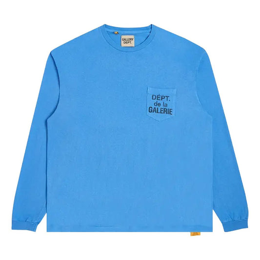 Gallery Dept. Dept De LA Galerie L/S Pocket TeeT-ShirtsGallery Dept.DPUS Designer Outlet840246271235Blue2XLGallery Dept. Dept De LA Galerie L/S Pocket Tee