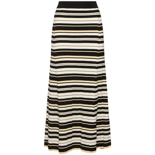Ganni Future Viscose Rib Long Skirt