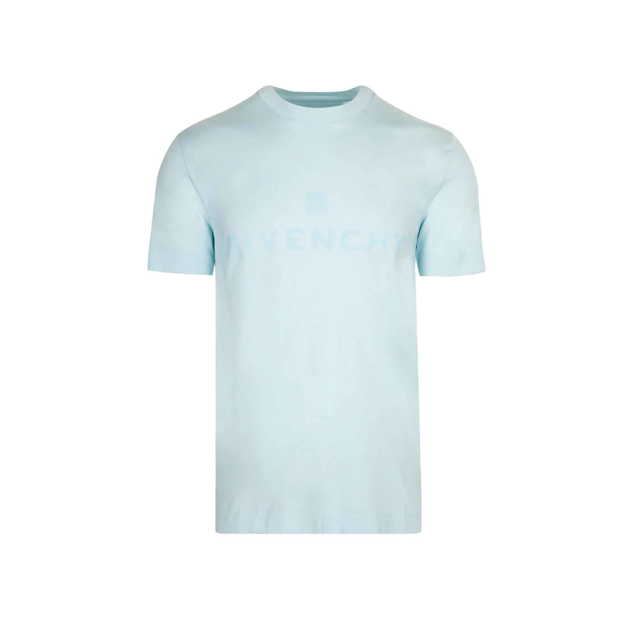 Givenchy Logo Print Oversized Fit T-Shirt in Aqua MarineT-ShirtsGivenchyDPUS3666513621179SGivenchy Logo Print Oversized Fit T-Shirt in Aqua Marine