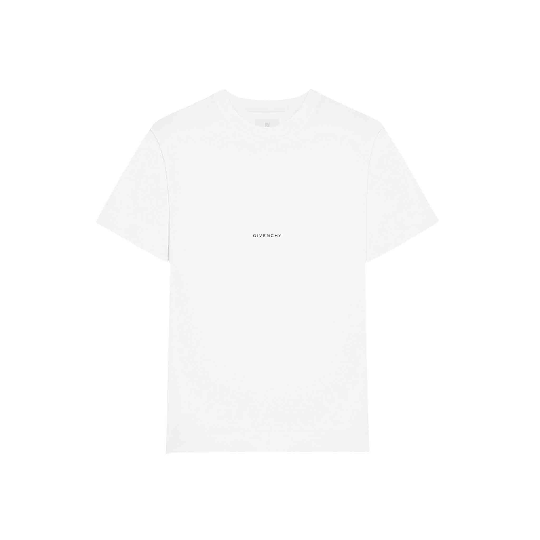 Givenchy Small Logo Slim Fit T-Shirt in WhiteT-ShirtsGivenchyDPUS3666513448011SGivenchy Small Logo Slim Fit T-Shirt in White