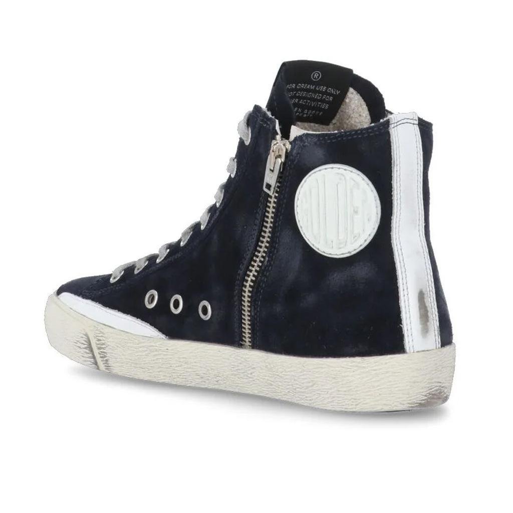 Golden Goose Francy Suede Sneaker in Night Blue/White