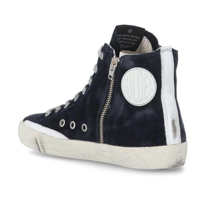 Golden Goose Francy Suede Sneaker in Night Blue/White