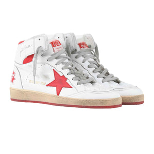 Golden Goose Red Sky - Star High - Top Sneakers in WhiteSneakersGolden GooseDPUS35Golden Goose Red Sky - Star High - Top Sneakers in White