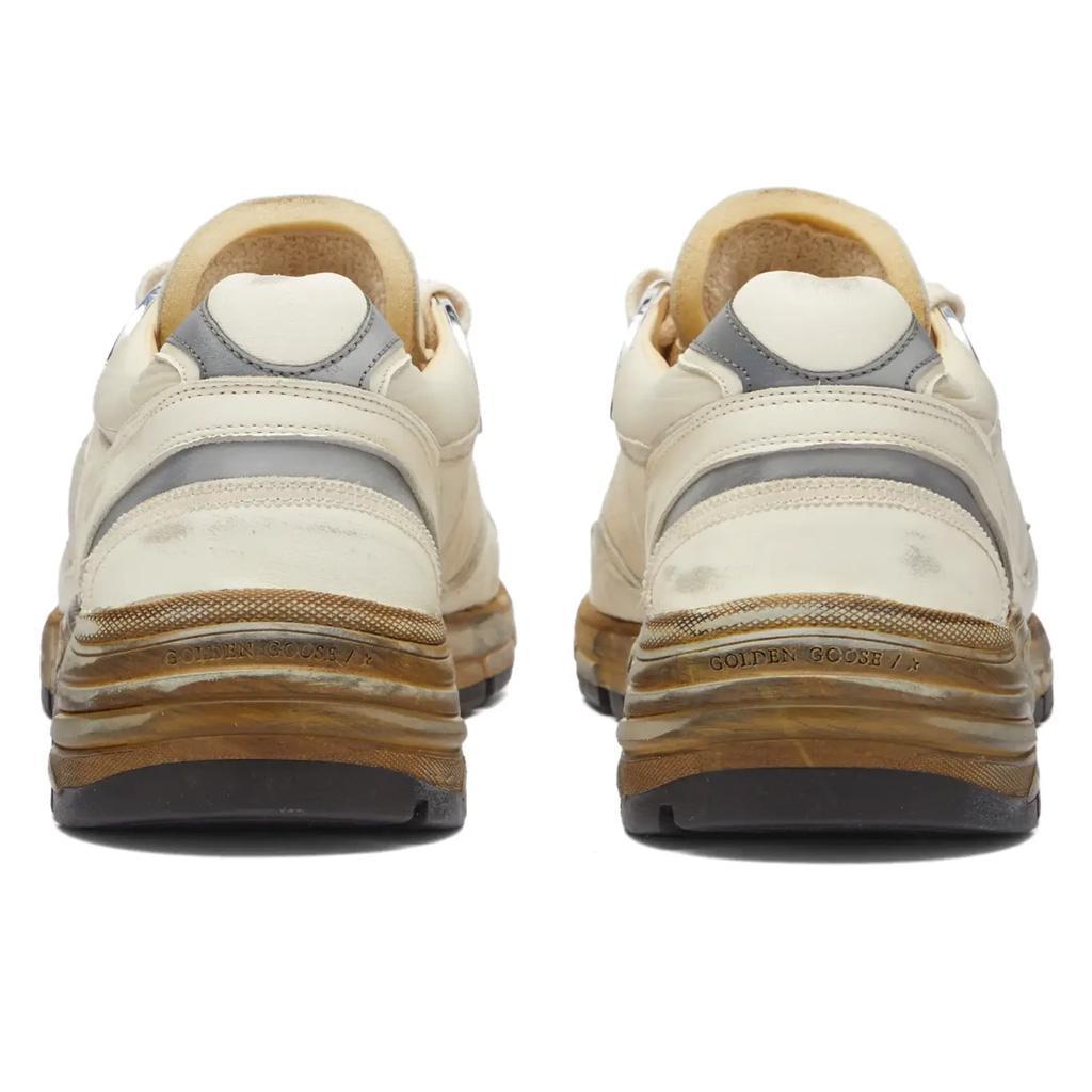 Golden Goose Running Dad Sneaker in White/Beige/Silver