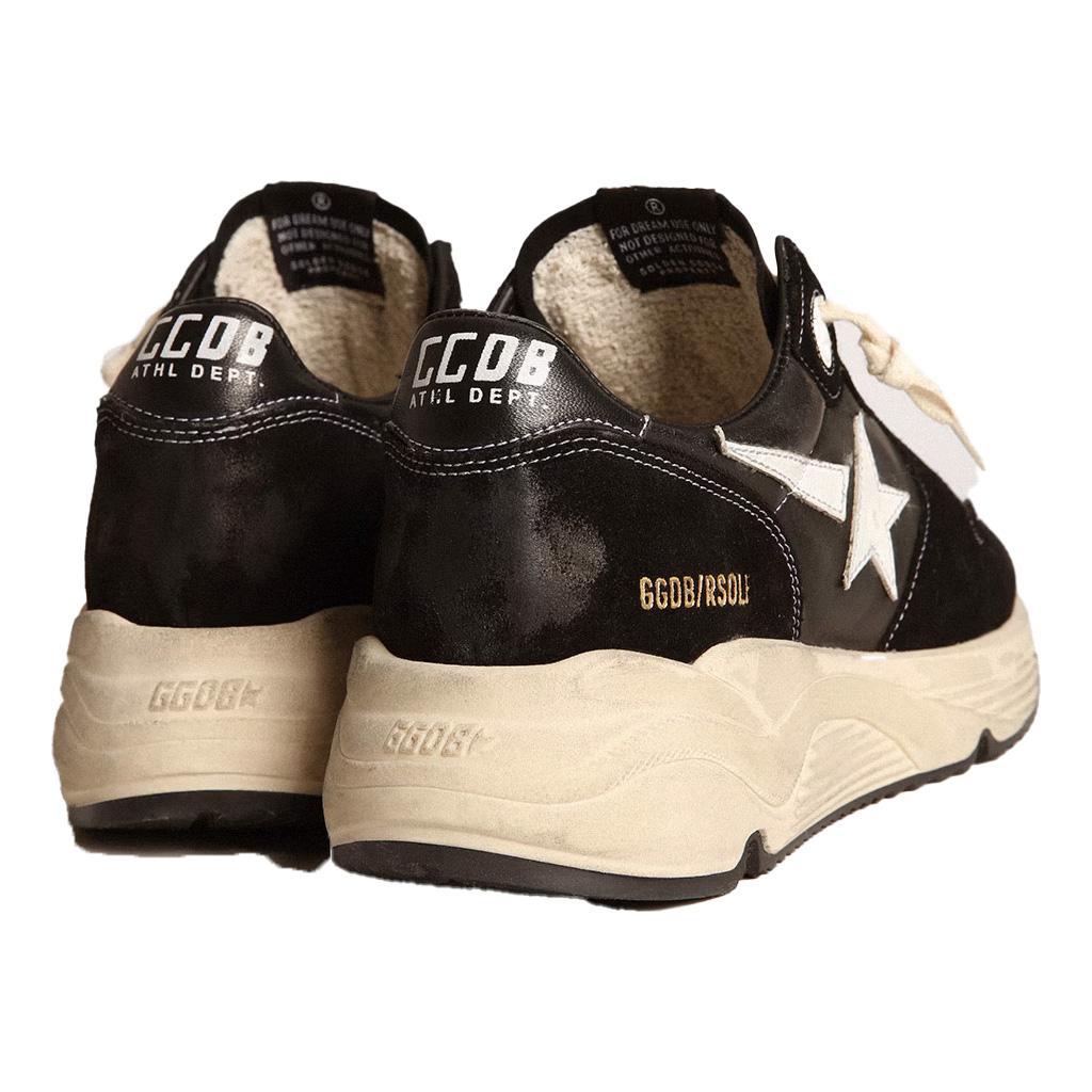 Golden Goose Running Sole in Black & White