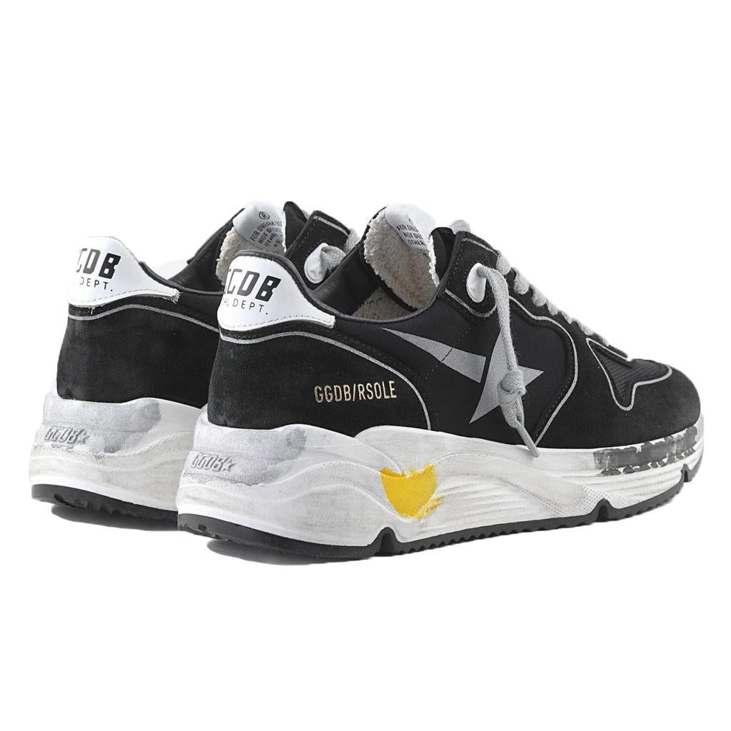 Golden Goose Running Sole Sneaker in Black/Silver