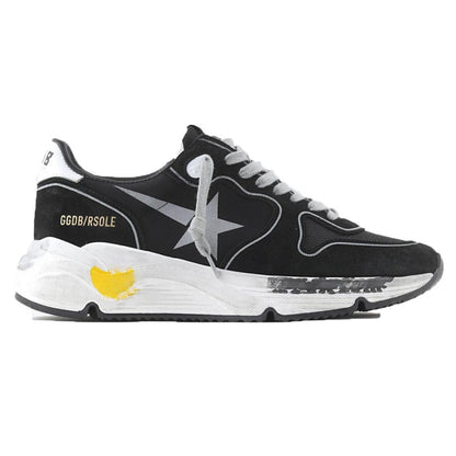 Golden Goose Running Sole Sneaker in Black/Silver
