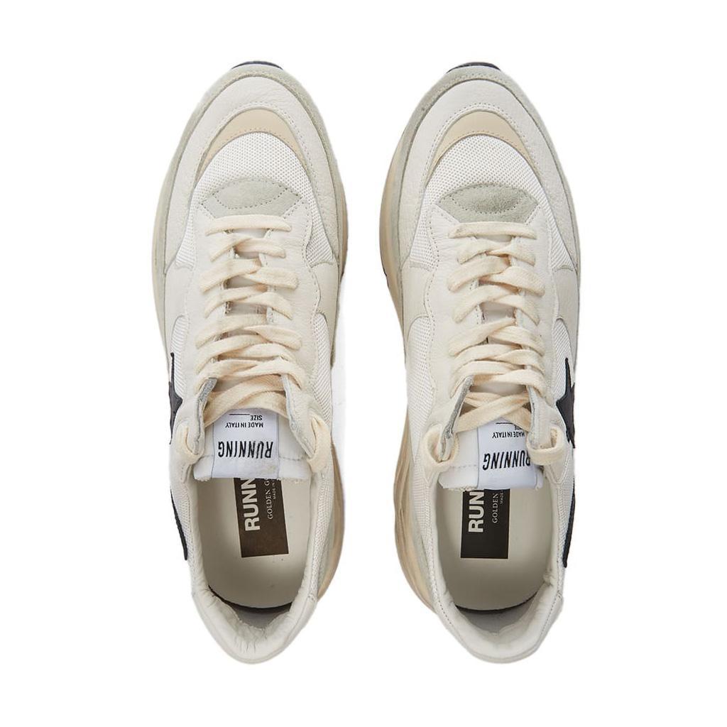 Golden Goose Running Sole Sneaker in White/Ivory/Black