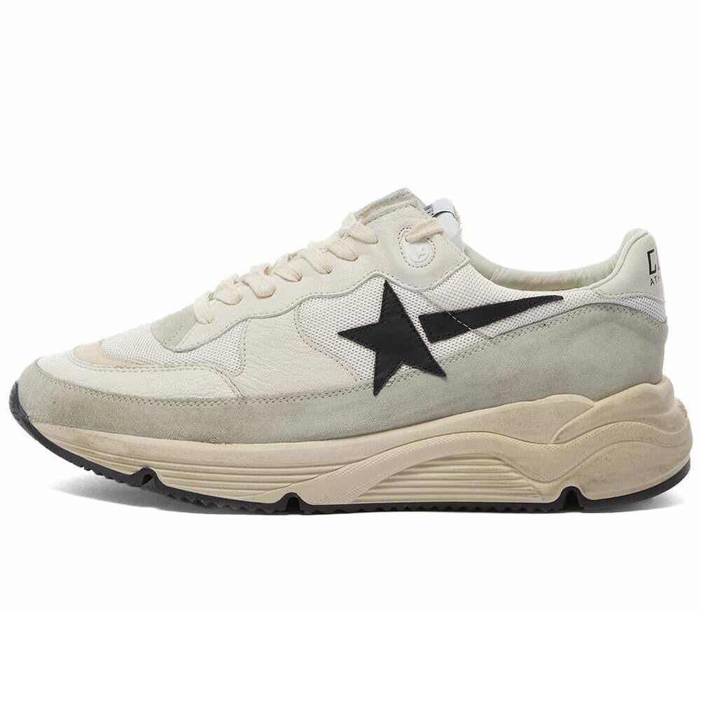 Golden Goose Running Sole Sneaker in White/Ivory/Black
