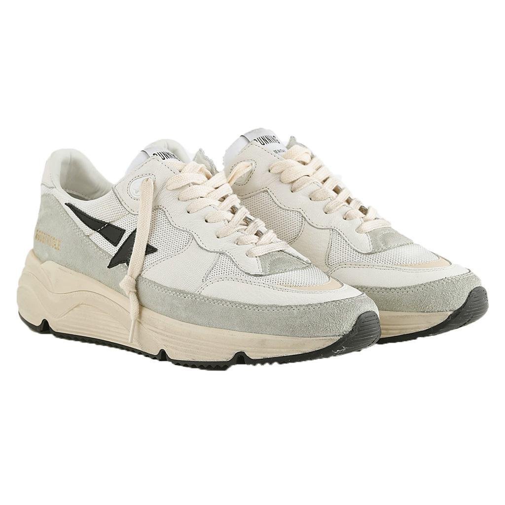 Golden Goose Running Sole Sneaker in White/Ivory/Black
