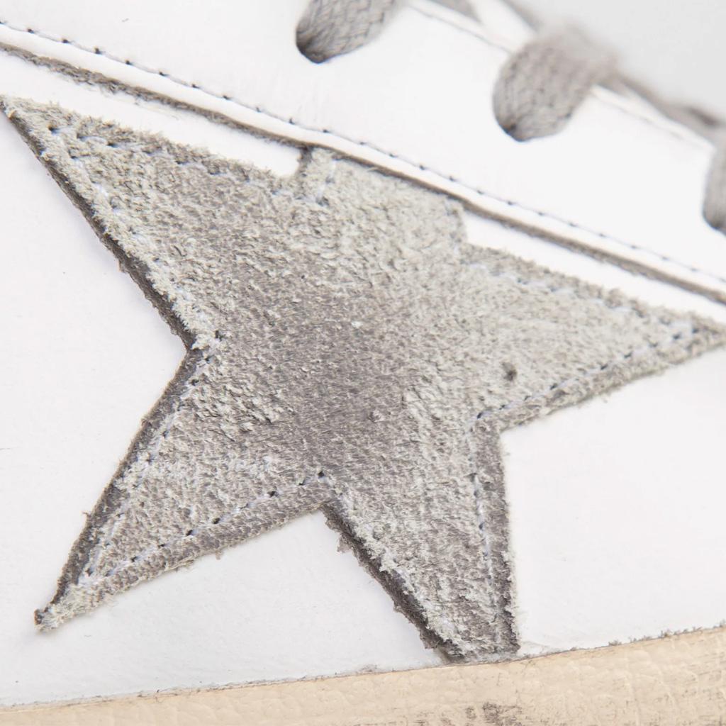 Golden Goose Super Star Classic Sneakers in White, Ice & Dark Grey