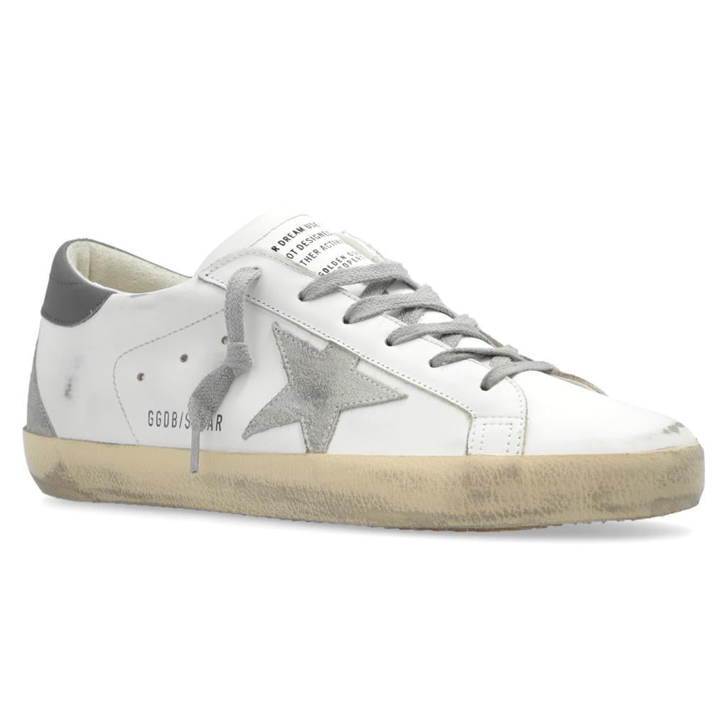 Golden Goose Super Star Classic Sneakers in White, Ice & Dark Grey