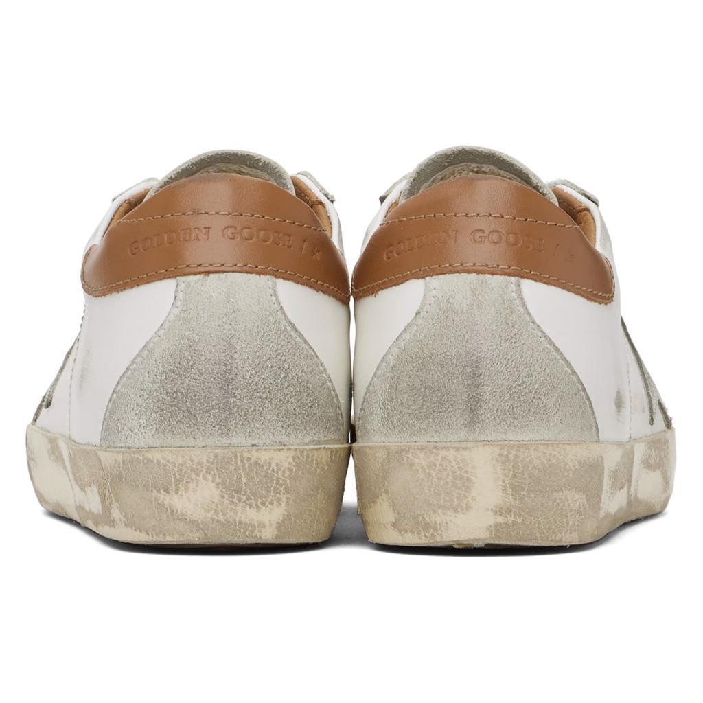 Golden Goose Superstar in White, Ice & Light Brown