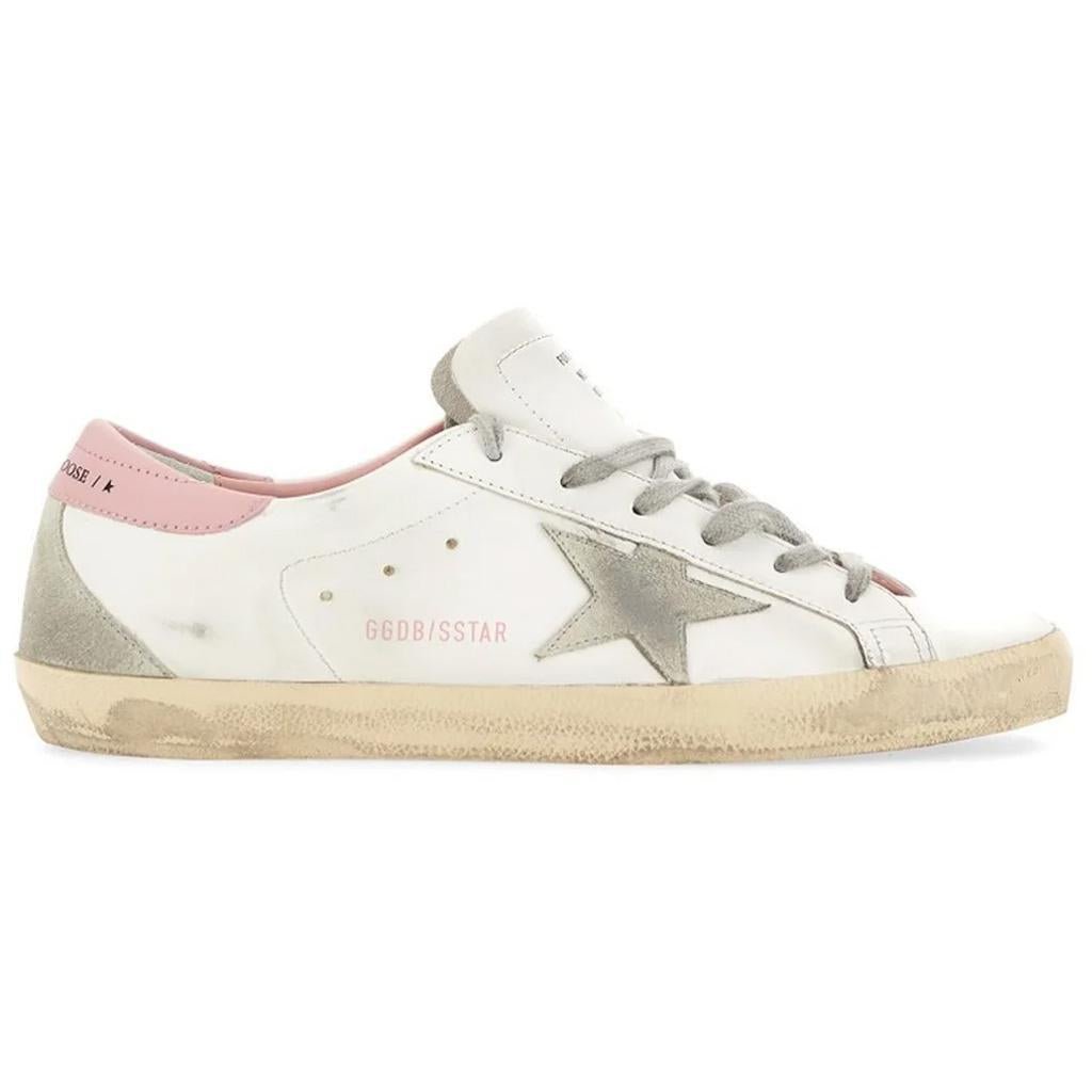 Golden Goose Superstar Sneakers in White, Ice & Light Pink