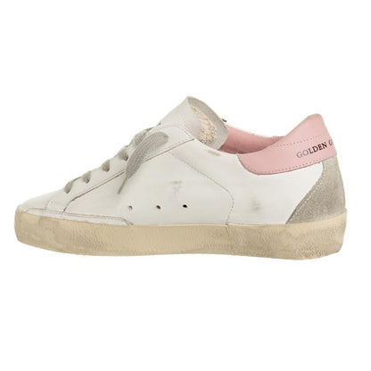Golden Goose Superstar Sneakers in White, Ice & Light Pink