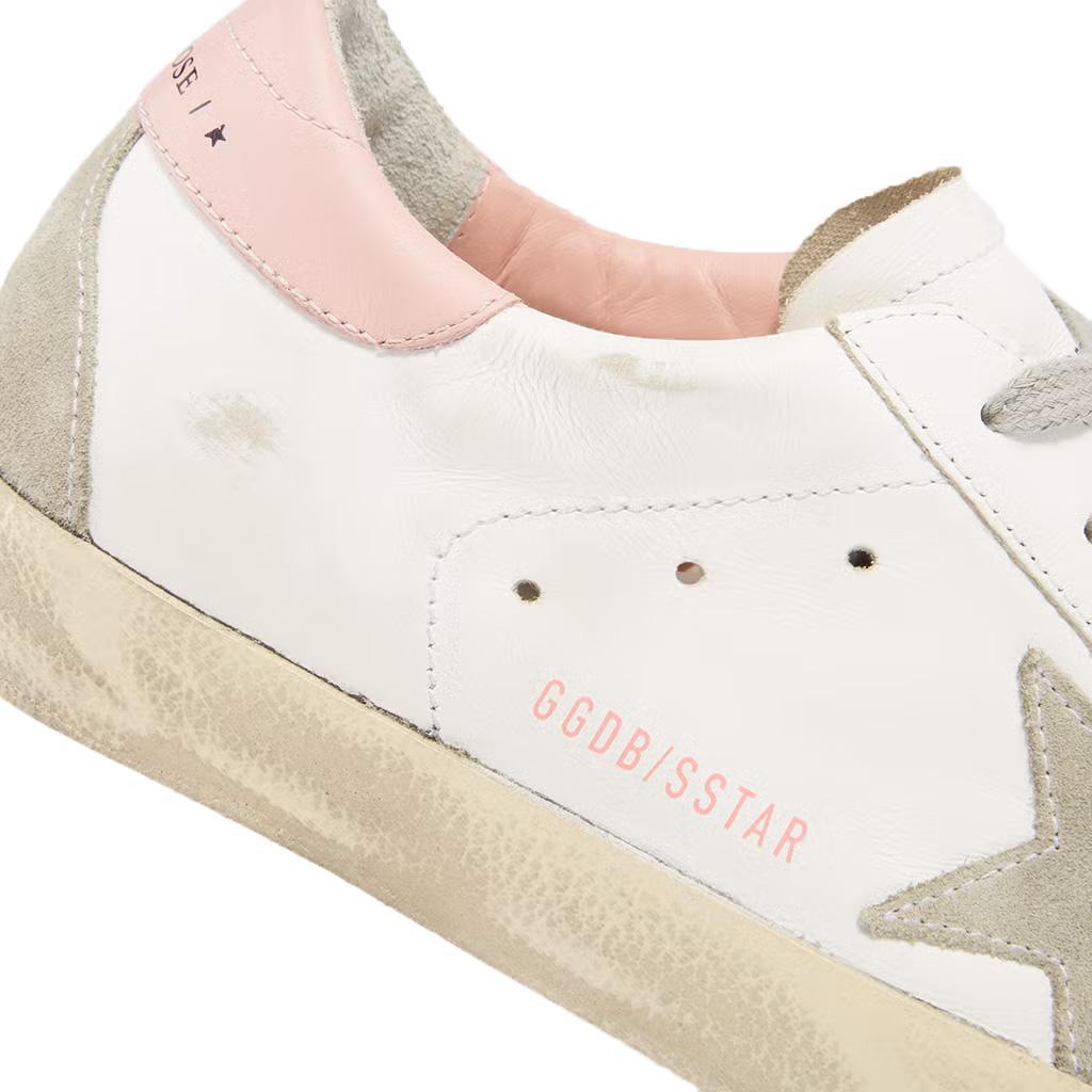 Golden Goose Superstar Sneakers in White, Ice & Light Pink
