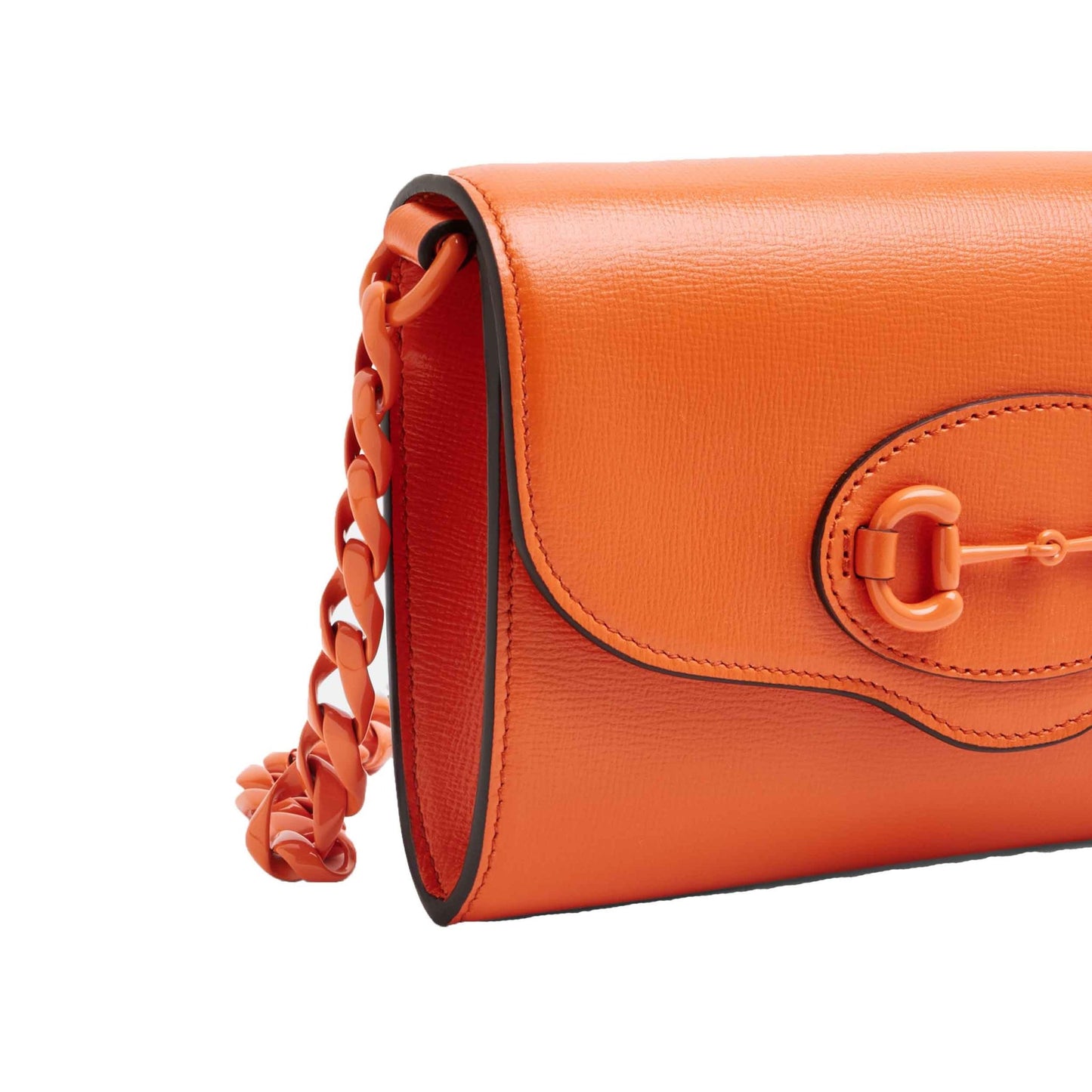 Gucci 1955 Horsebit Azalea Monochrome Bag in Orange