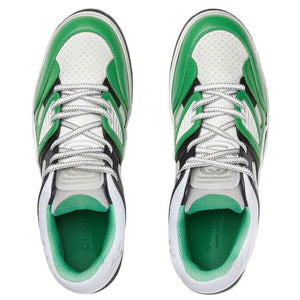 Gucci Baket Low - Top Distressed Leather Sneakers in Green/Black/WhiteSneakersGucciDPUSUK 8Gucci Baket Low - Top Distressed Leather Sneakers in Green/Black/White